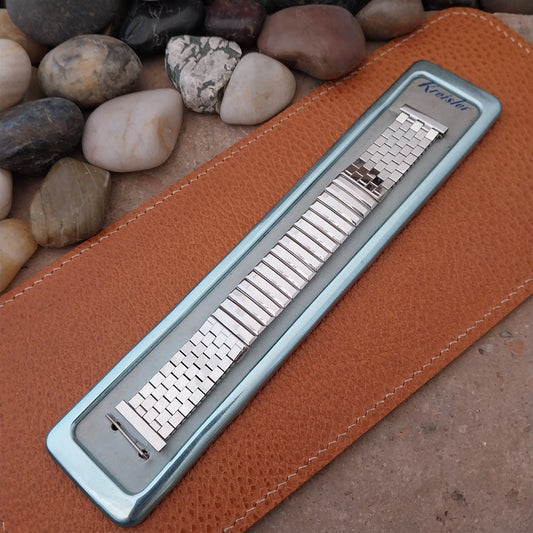 Vintage 19mm 18mm 17mm White Gold-Filled Kreisler NOS Classic 1950s Watch Band
