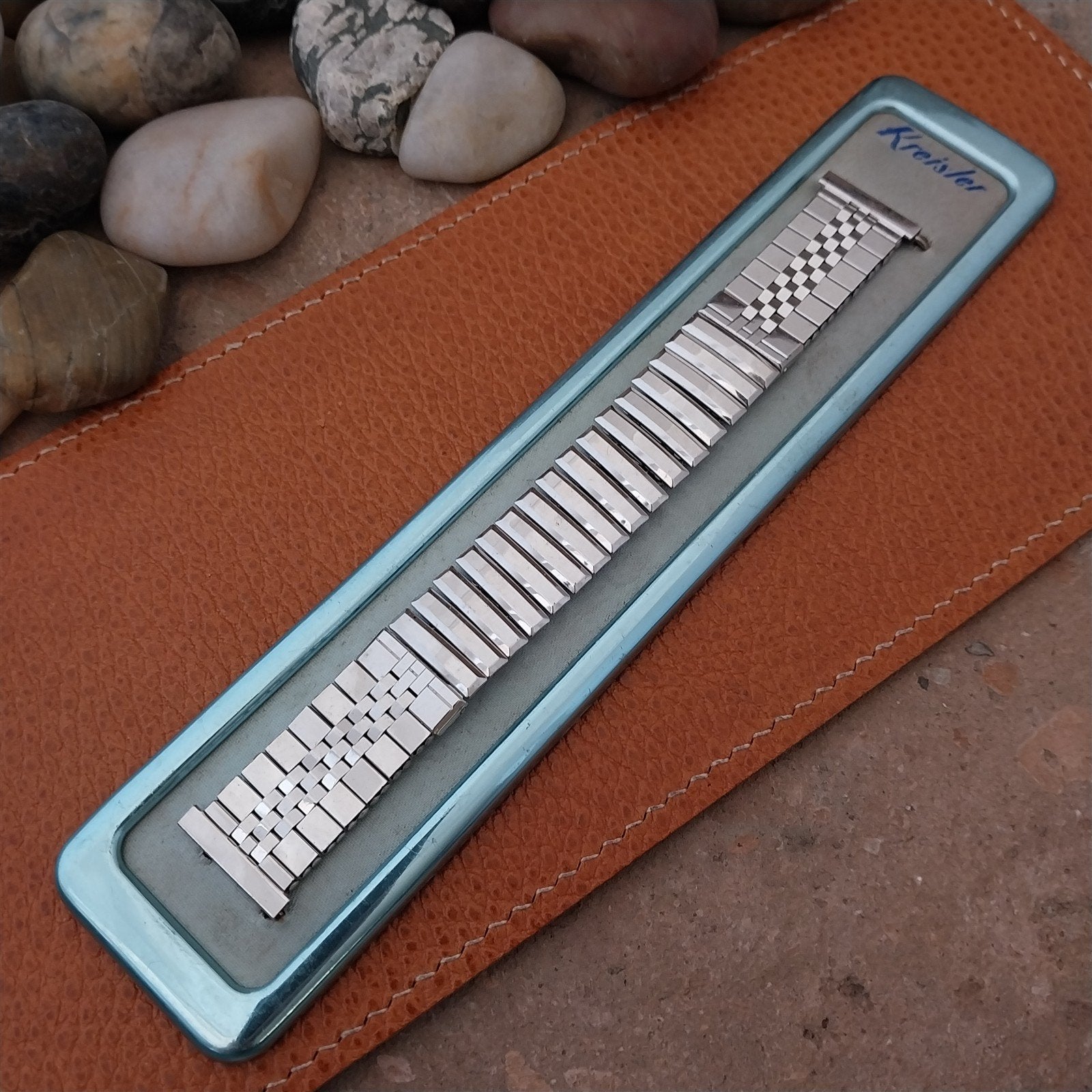 Vintage 19mm 18mm 17mm Kreisler White Gold-Fill Classic 1950s Unused Watch Band