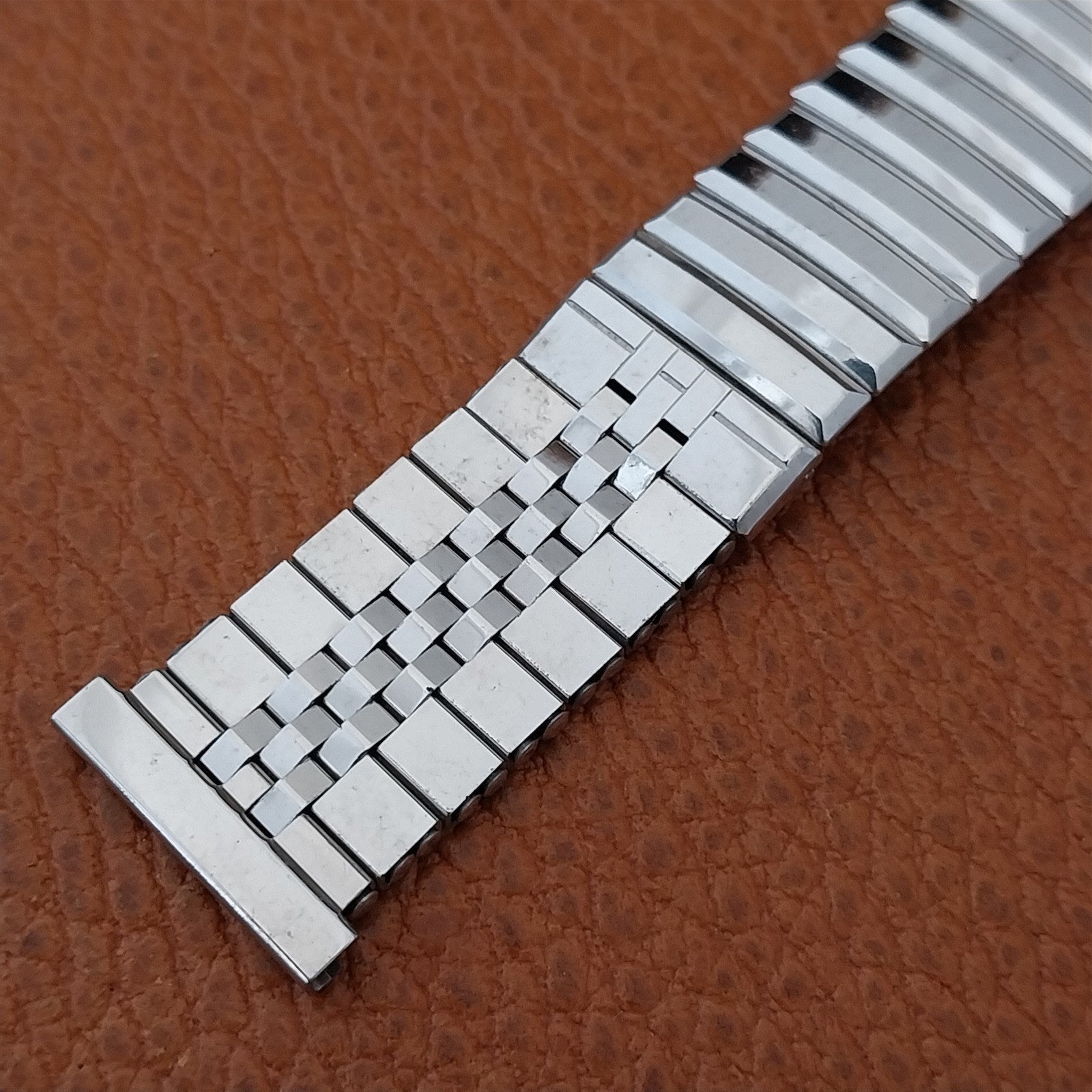 Vintage 19mm 18mm 17mm Kreisler White Gold-Fill Classic 1950s Unused Watch Band