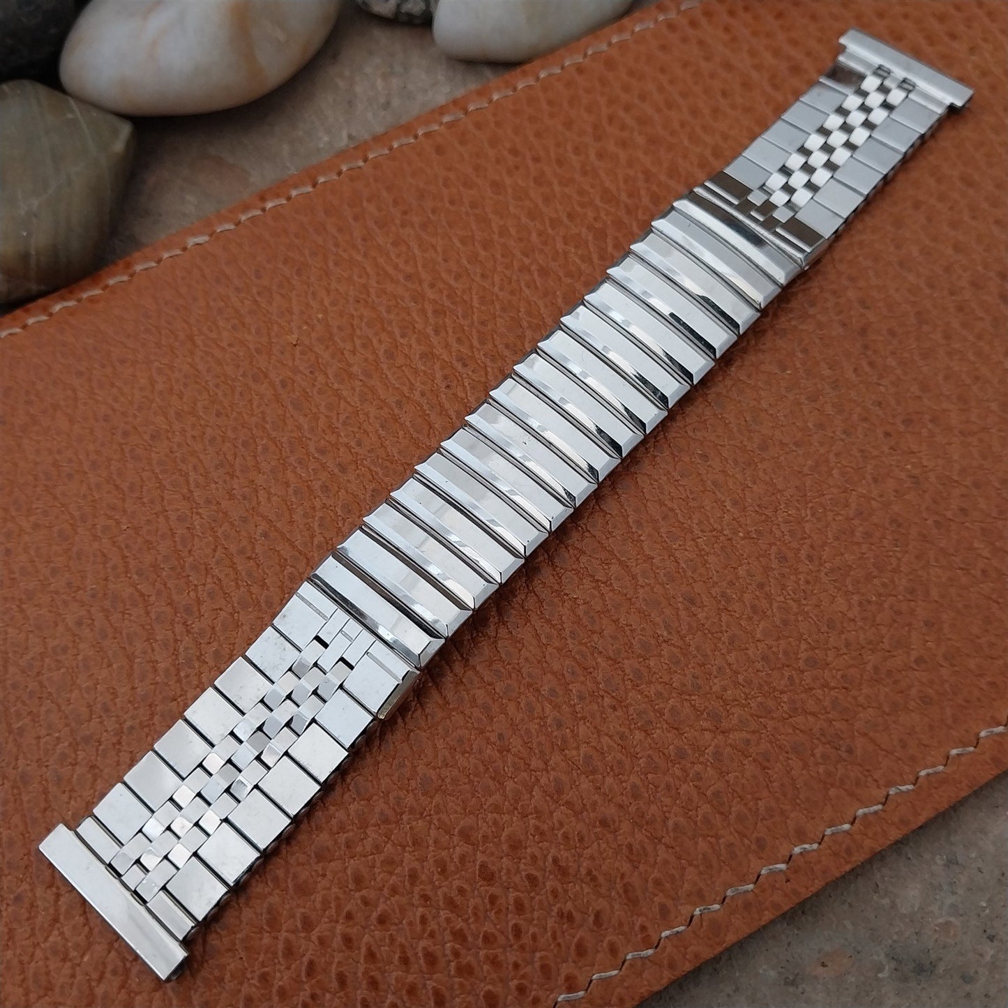 Vintage 19mm 18mm 17mm Kreisler White Gold-Fill Classic 1950s Unused Watch Band