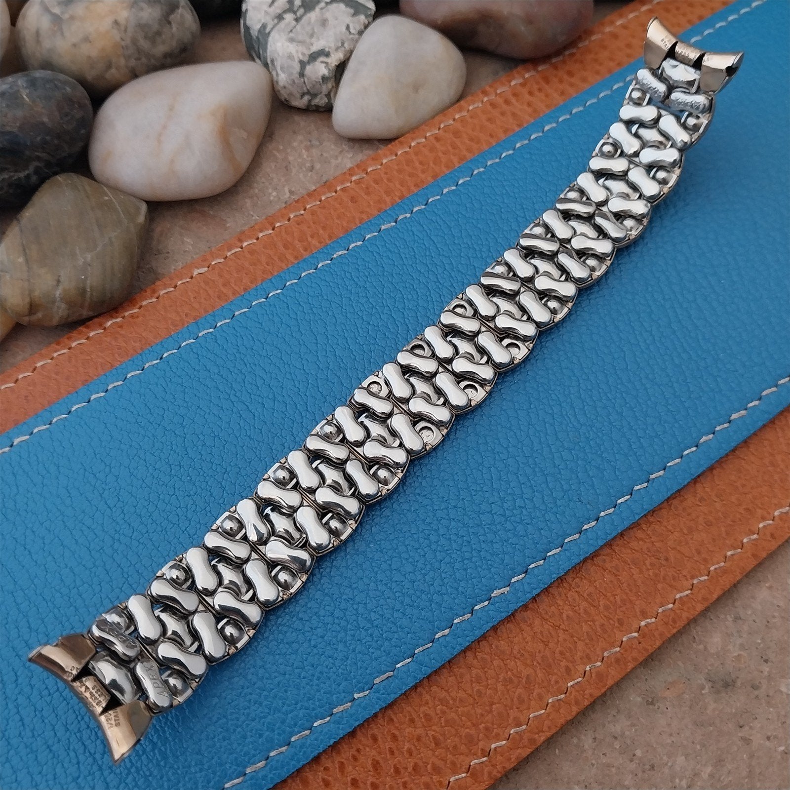 Vintage Apex 12kt Gold-Fill & Brown Lizard 1950s Unused Watch Band