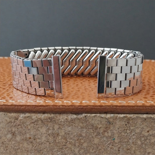 Vintage 19mm 18mm 17mm White Gold-Filled Kreisler NOS Classic 1950s Watch Band