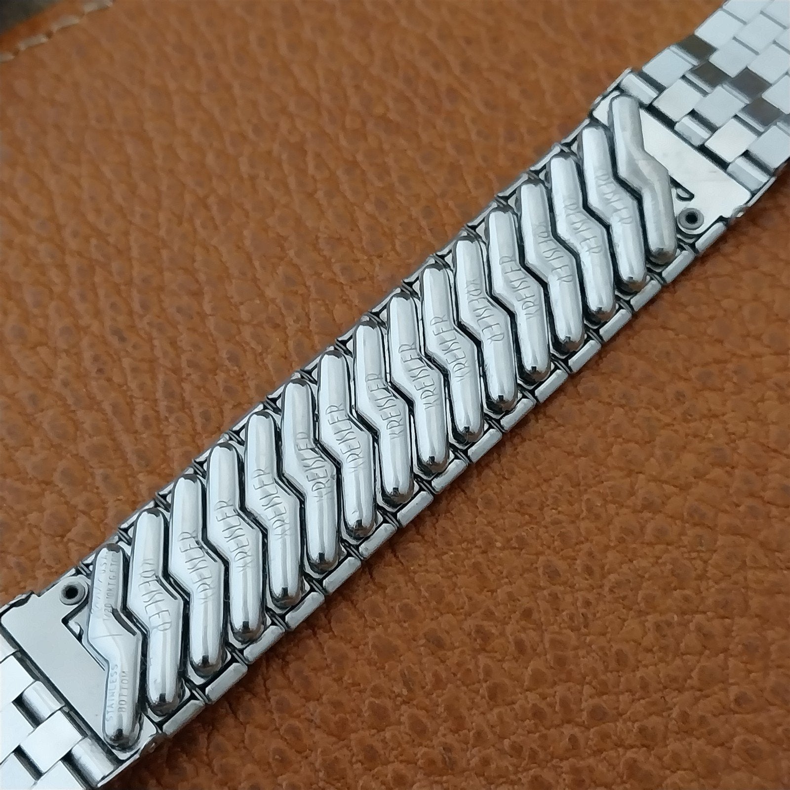 Vintage 19mm 18mm 17mm White Gold-Filled Kreisler NOS Classic 1950s Watch Band