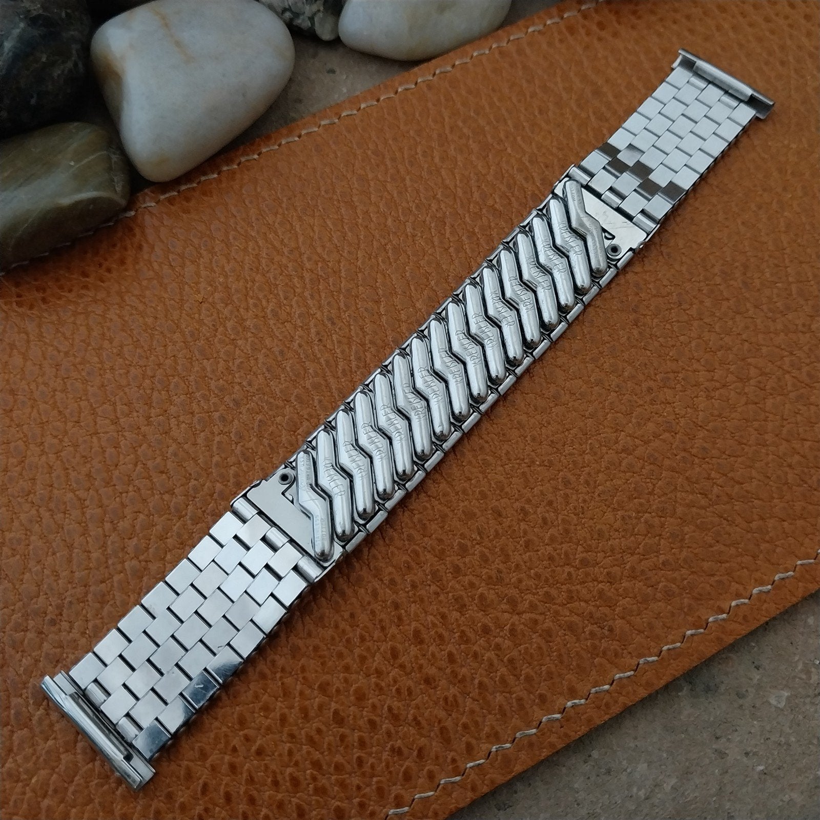 Vintage 19mm 18mm 17mm White Gold-Filled Kreisler NOS Classic 1950s Watch Band