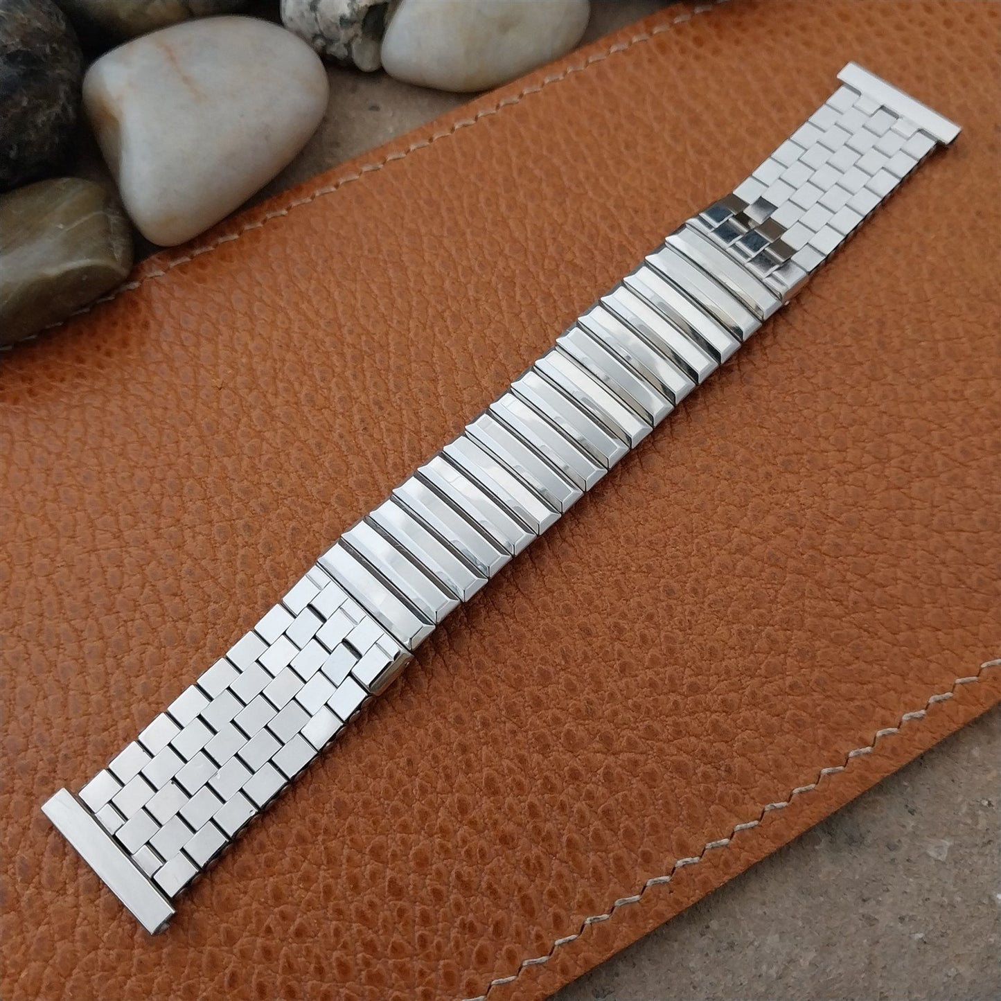 Vintage 19mm 18mm 17mm White Gold-Filled Kreisler NOS Classic 1950s Watch Band