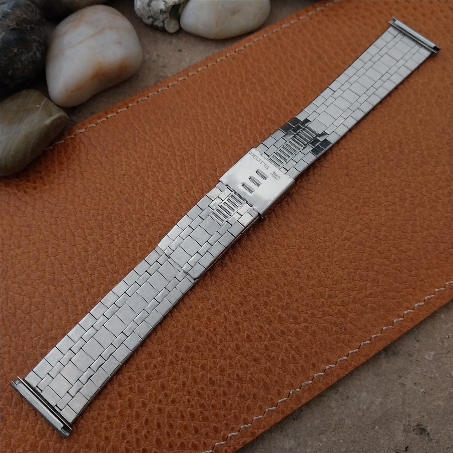 Vintage 20mm 19mm 18mm Stainless Steel Unused Classic 1970s FS German Watch Band