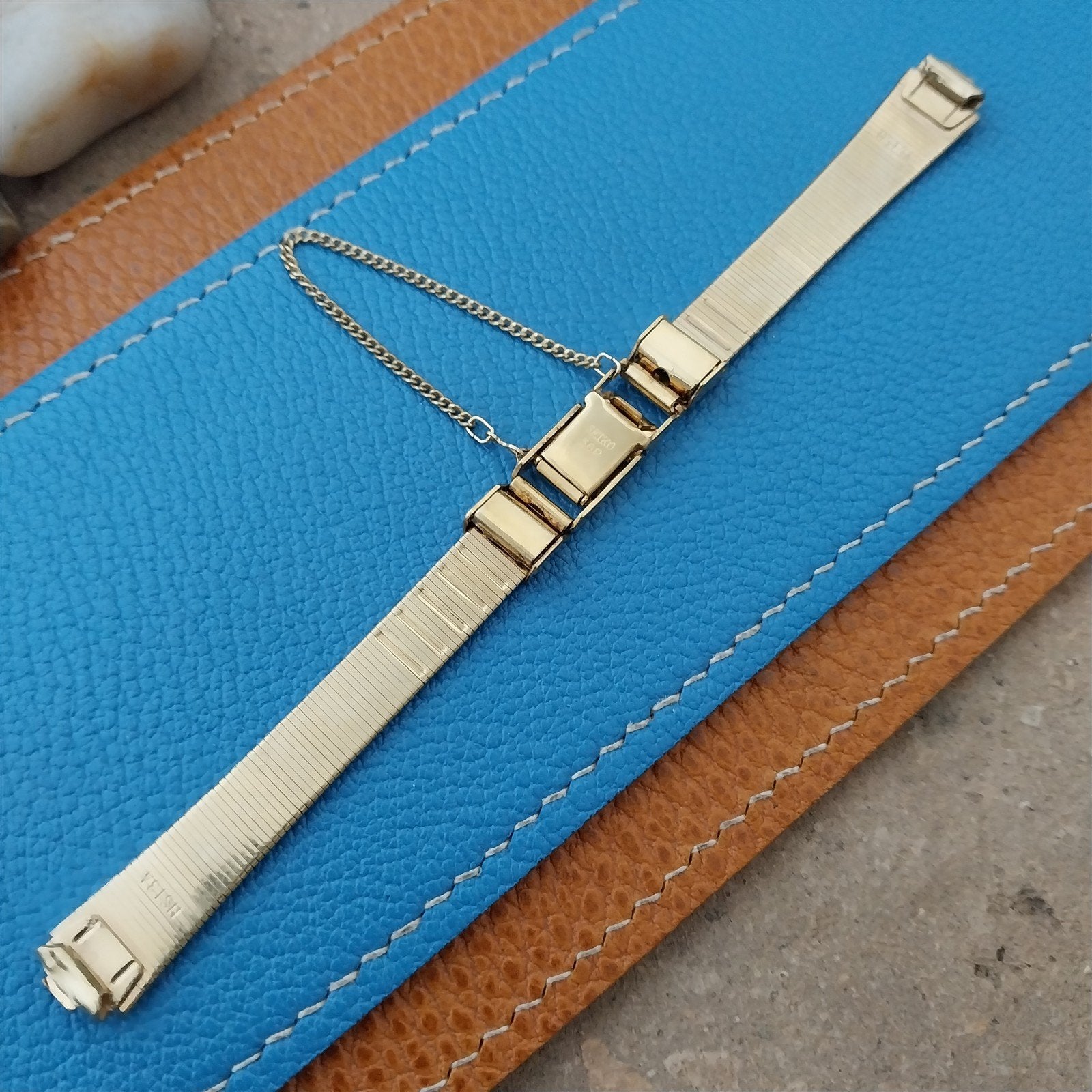 9mm Seiko Yellow Gold-Tone Ladies HS13A Unused Vintage Watch Band