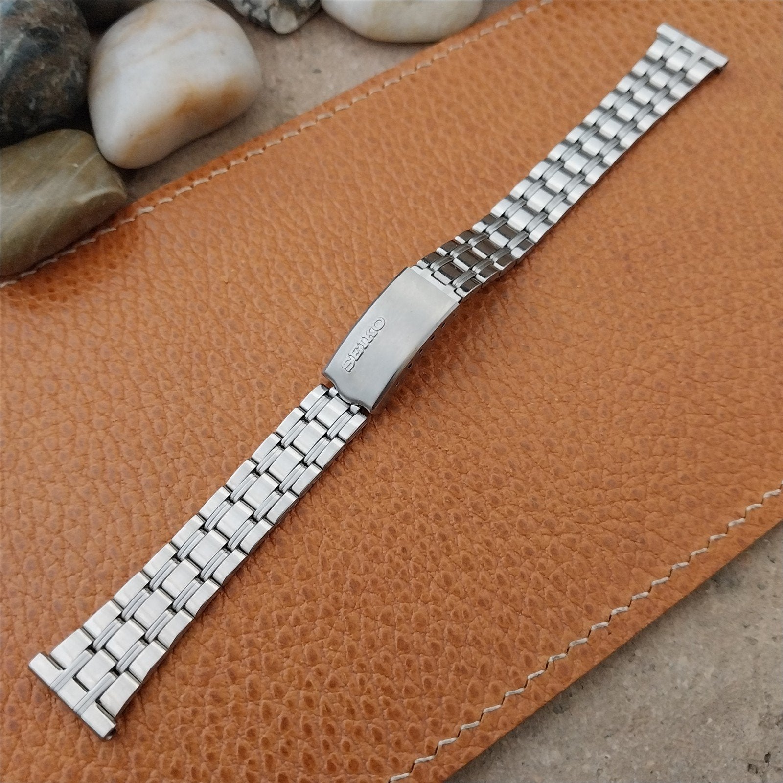 Vintage 15mm Seiko Womens Stainless Steel Unused Classic Watch Band