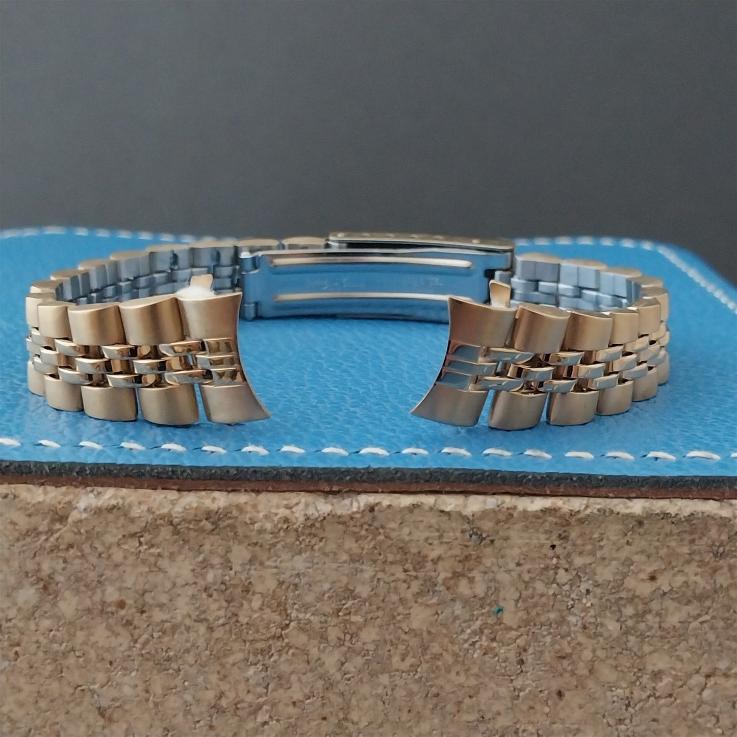 13mm Speidel Hirsch Gold-Tone Jubilee Link Unused Womens Vintage Watch Band