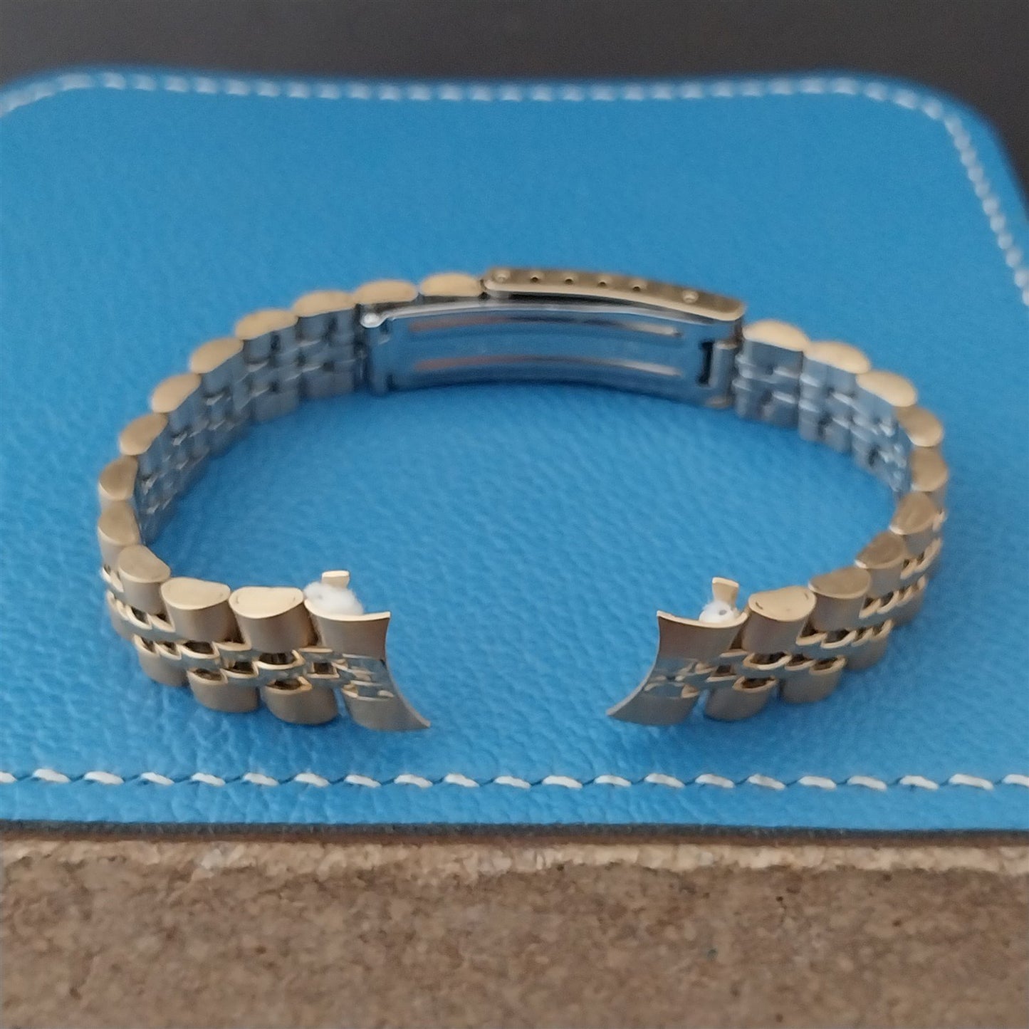 13mm Speidel Hirsch Gold-Tone Jubilee Link Unused Womens Vintage Watch Band