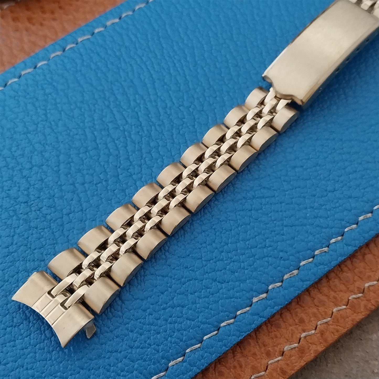 13mm Speidel Hirsch Gold-Tone Jubilee Link Unused Womens Vintage Watch Band