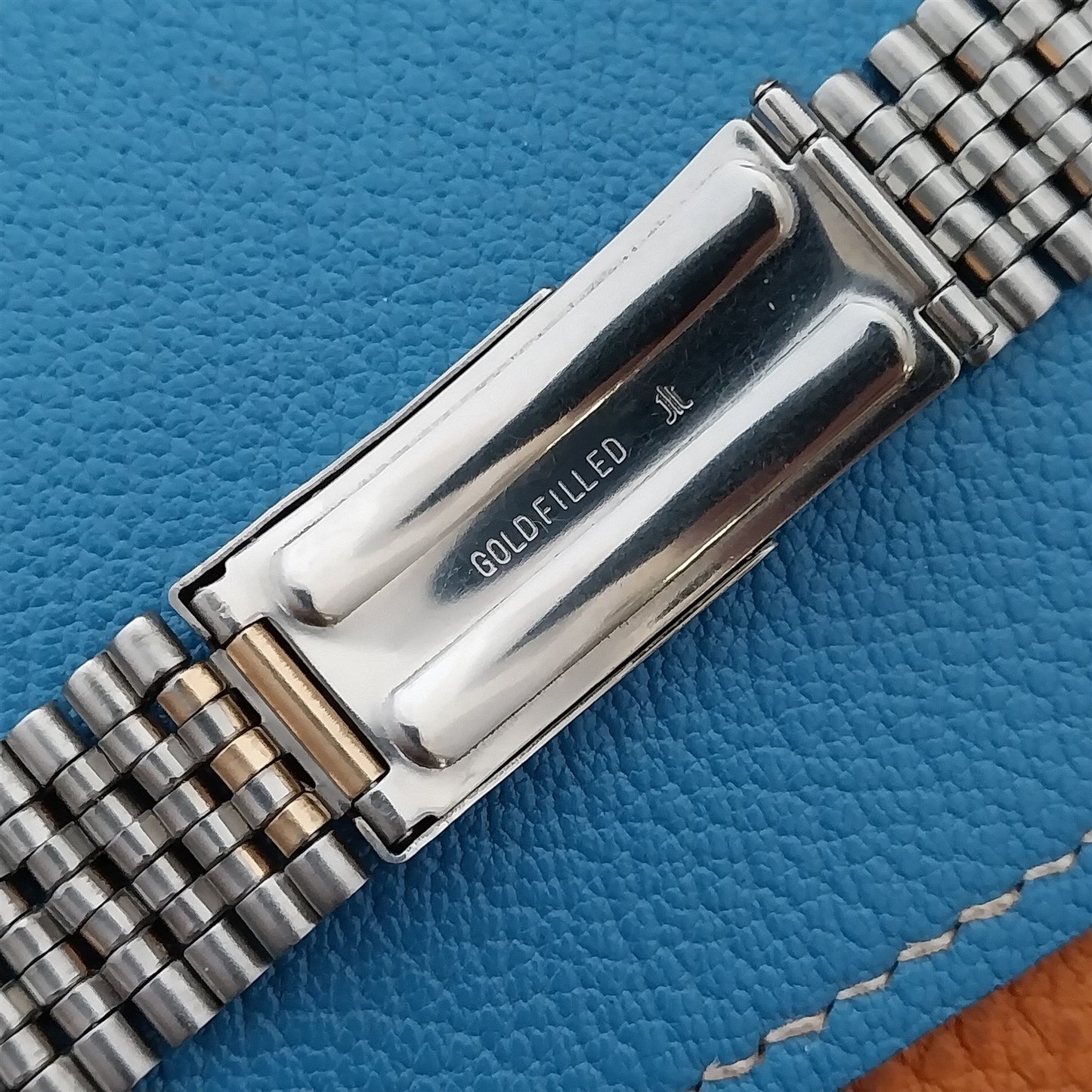 1 Vintage Seiko Beads of Rice Stainless & Gold Filled NOS Unused Watch Band Link