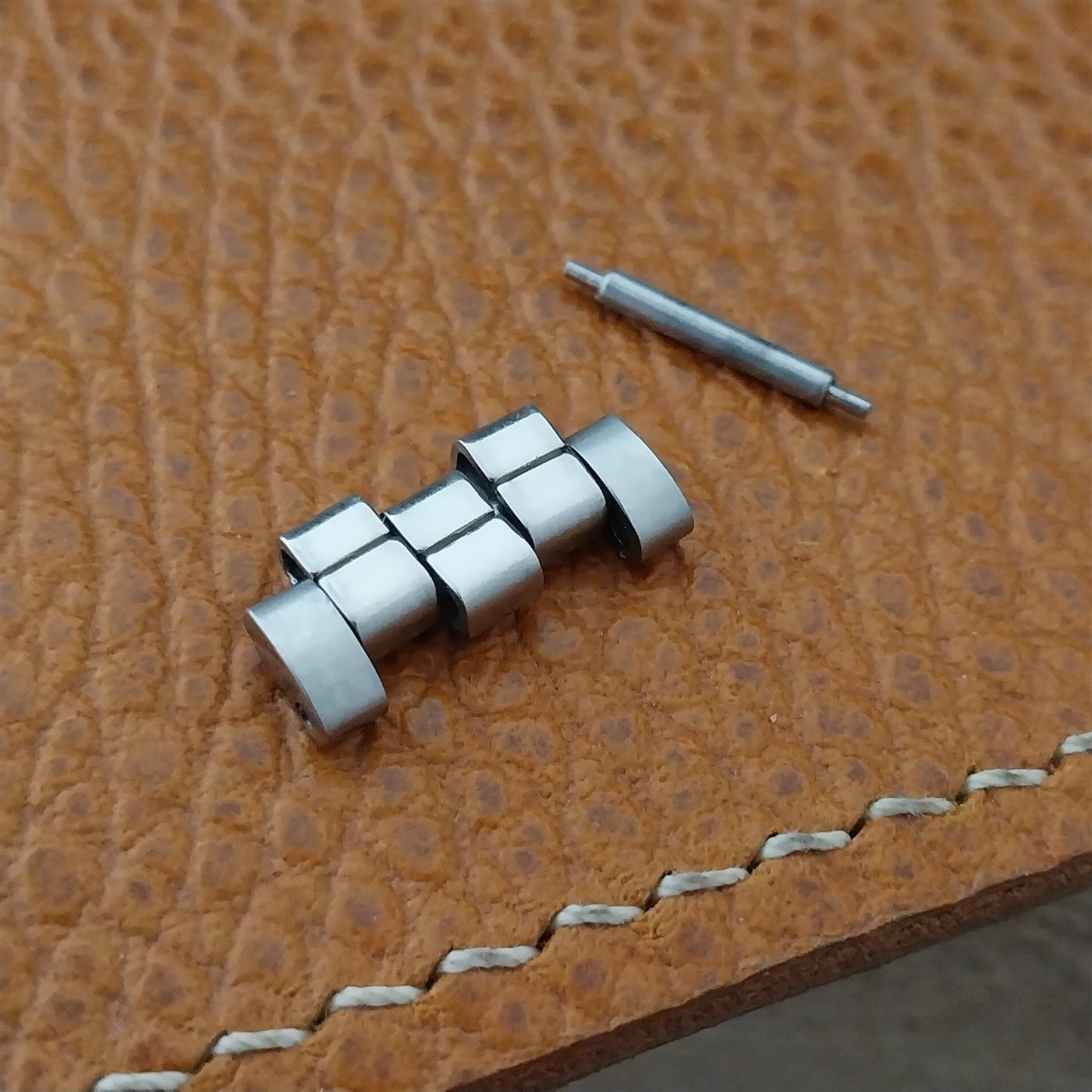 1 JB Champion Stainless Steel Brick LINK for 1960s Vintage Watch Band