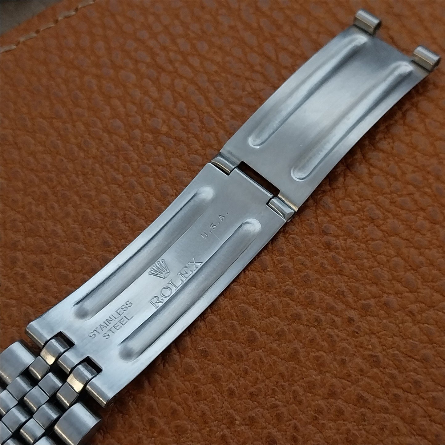 Rolex Jubilee Stainless Steel Vintage Watch Band Oval link Set & Clasp