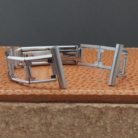 1930s Vintage Chrome Lustern Lord Baltimore 19mm 16mm Unused Art Deco Watch Band