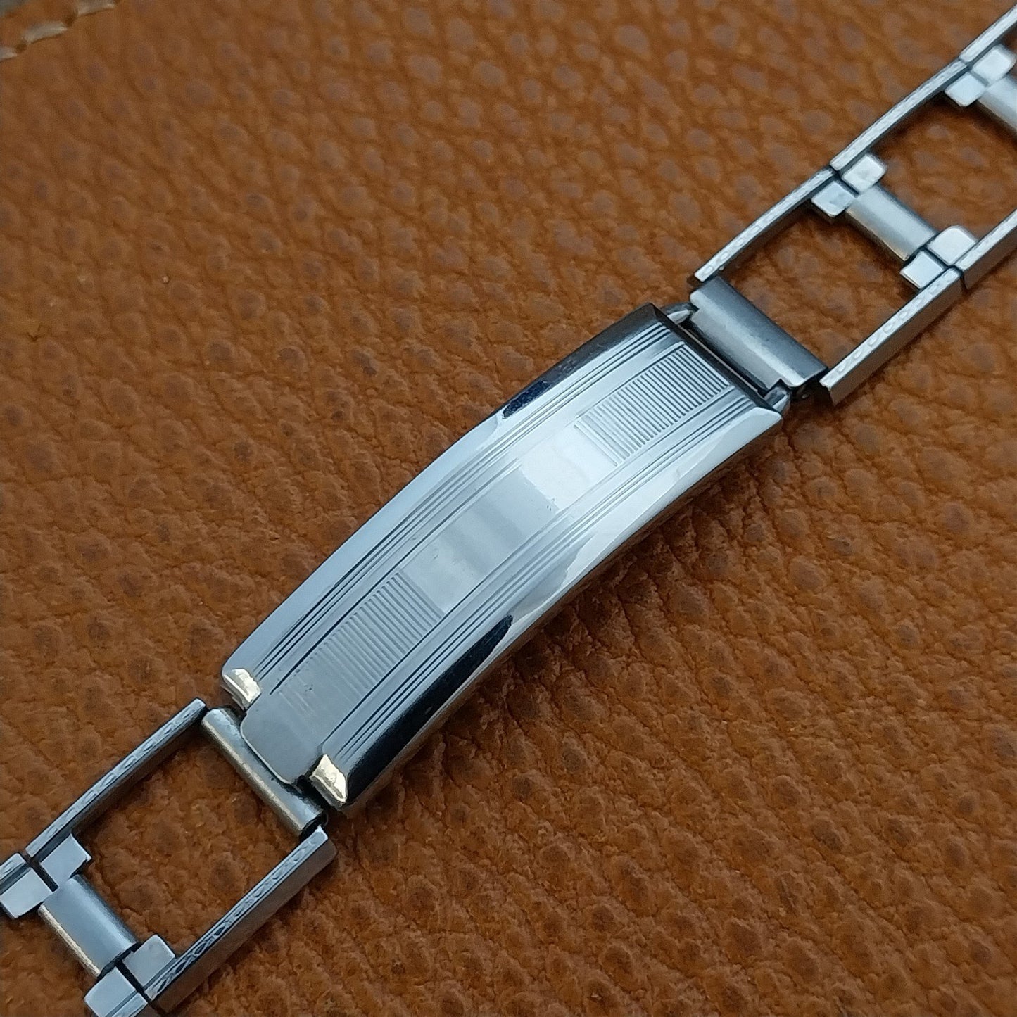 1930s Vintage Chrome Lustern Lord Baltimore 19mm 16mm Unused Art Deco Watch Band