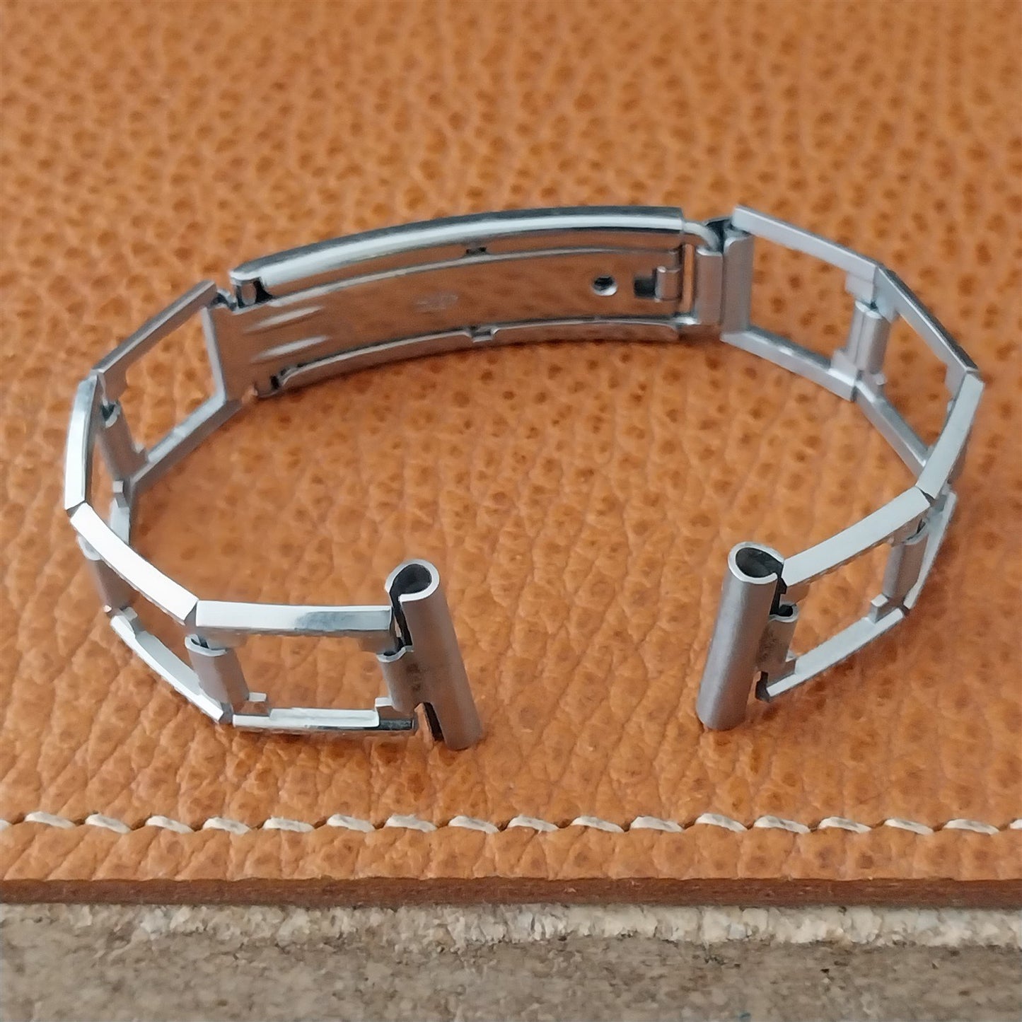 1930s Vintage Chrome Lustern Lord Baltimore 16mm 15mm Unused Art Deco Watch Band