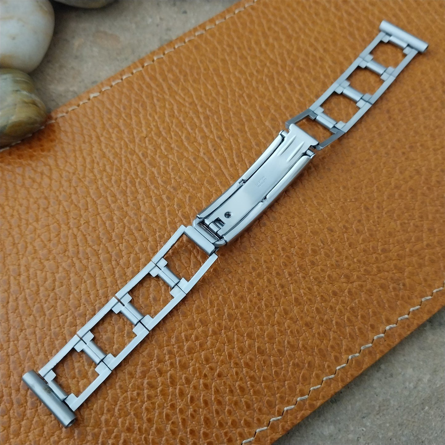 1930s Vintage Chrome Lustern Lord Baltimore 16mm 15mm Unused Art Deco Watch Band