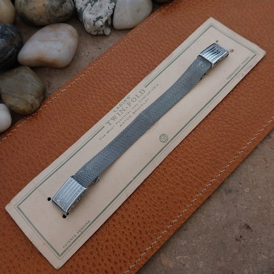 1920s 11mm Chromium Mesh Ladies Speidel Brothers Unused Classic Watch Bracelet