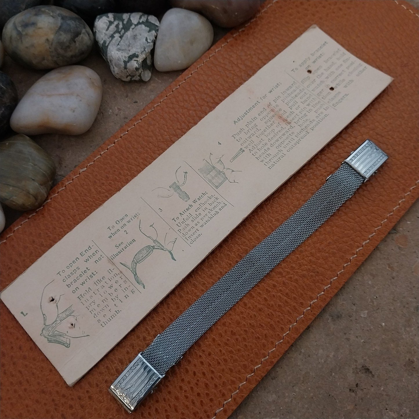 1920s 11mm Chromium Mesh Ladies Speidel Brothers Unused Classic Watch Bracelet