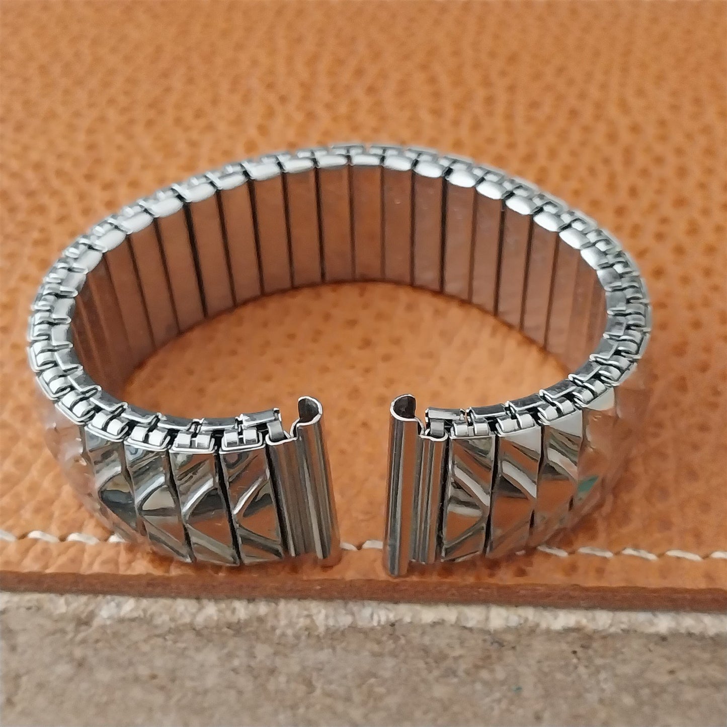 1950s Forstner 16mm 18mm 19mm nos Stainless Steel Classic Expansion Watch Band