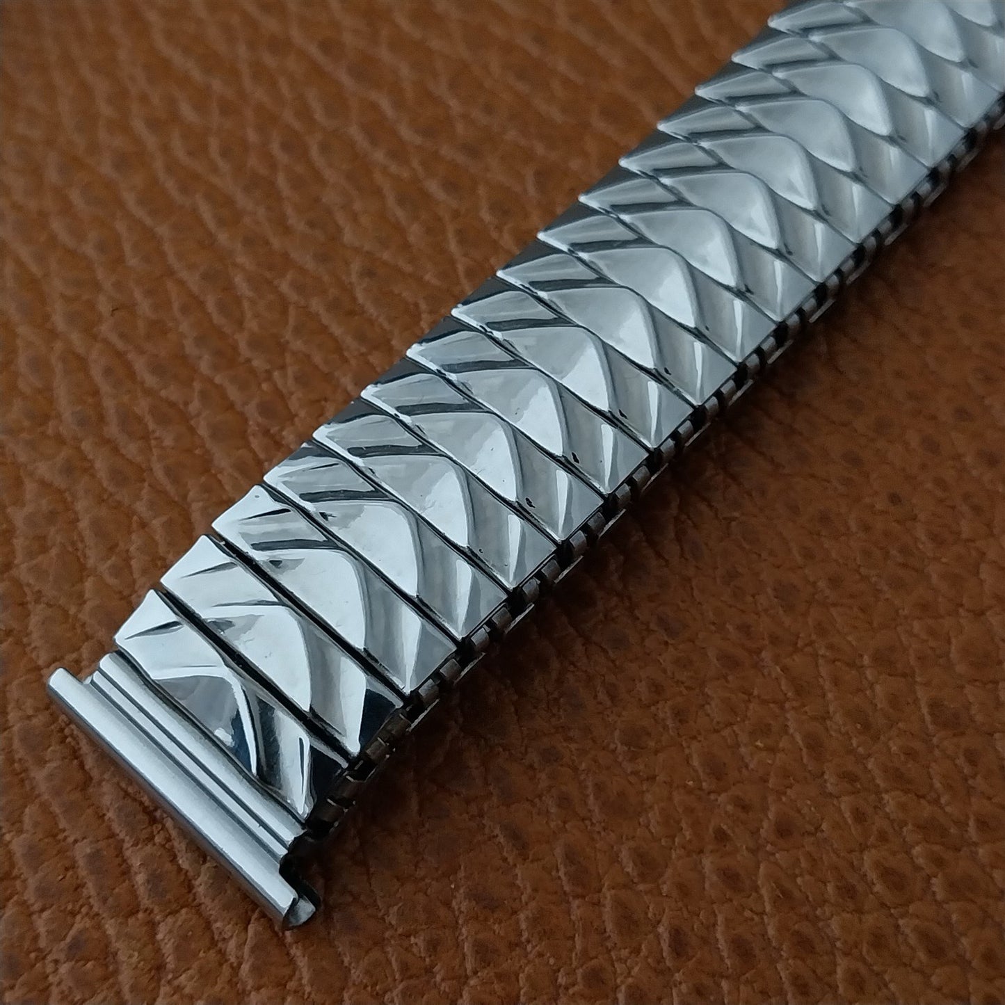 1950s Forstner 16mm 18mm 19mm nos Stainless Steel Classic Expansion Watch Band