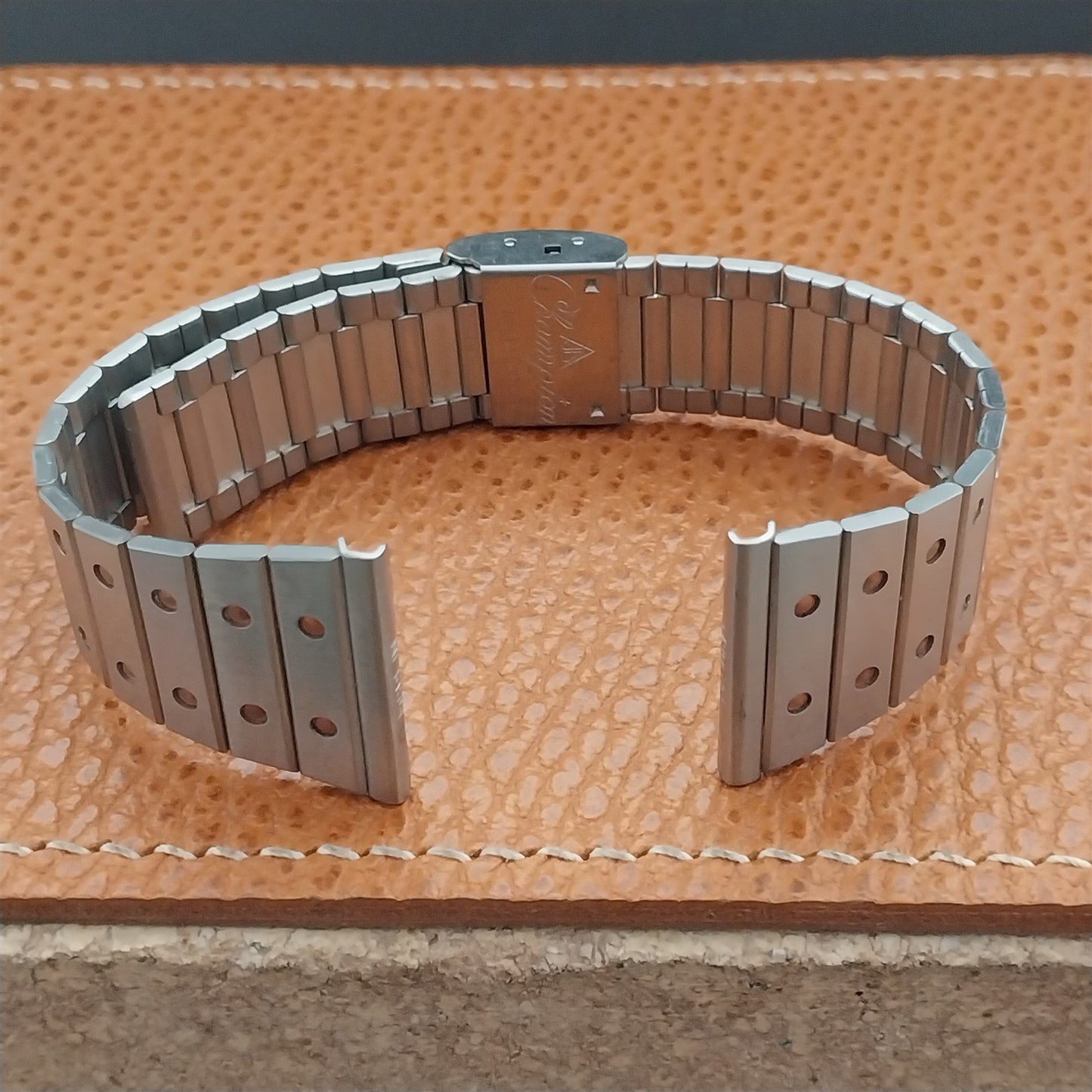 23mm 22mm Stainless Steel & Gold-Tone JB Champion 1970s Vintage Watch Band