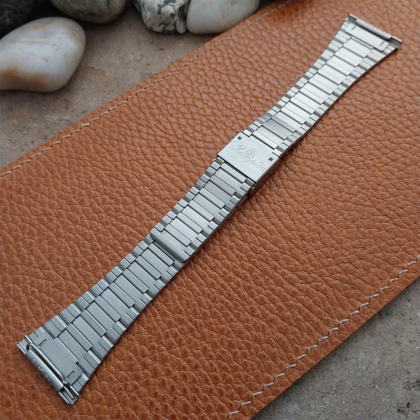 23mm 22mm Stainless Steel & Gold-Tone JB Champion 1970s Vintage Watch Band