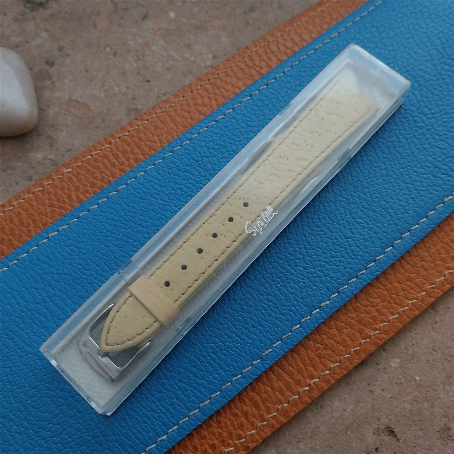 Vintage 18mm Boar Grain Classic Tapered 18/14 Speidel Germany Unused Watch Band