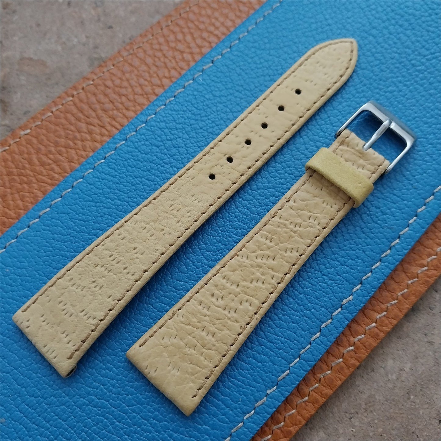 19mm Vintage Speidel German Boar Grain Classic Tapered 19/14 Unused Watch Band