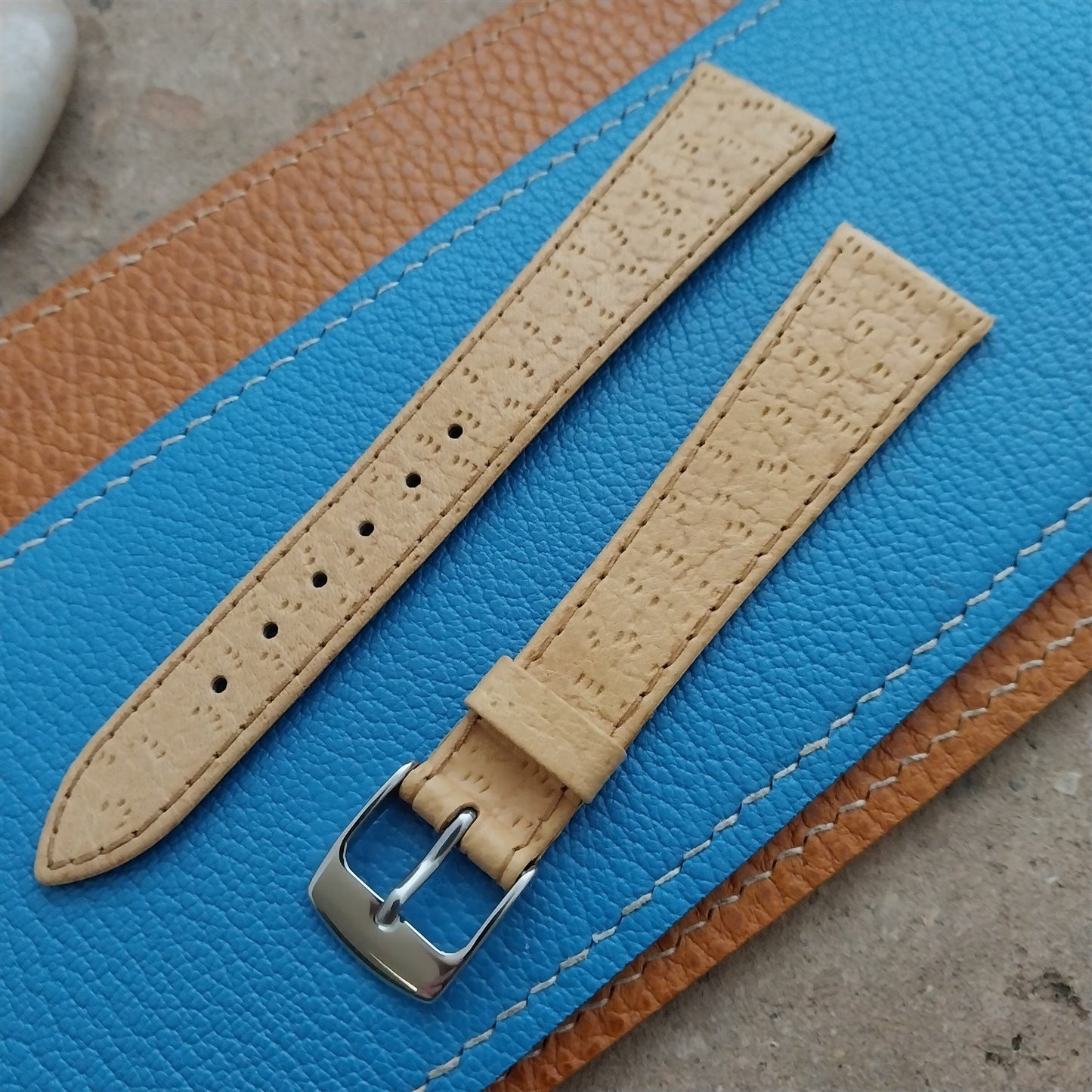 19mm Vintage Speidel German Boar Grain Classic Tapered 19/14 Unused Watch Band