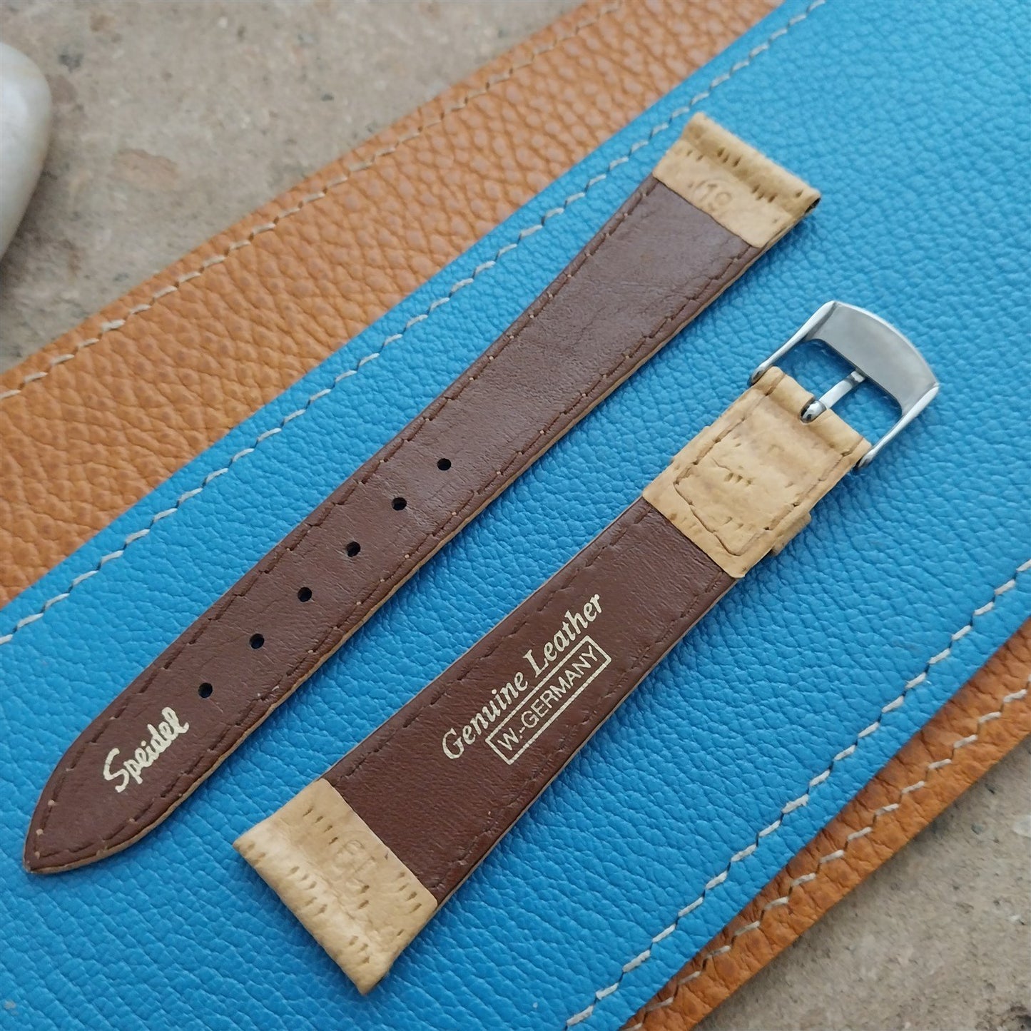19mm Vintage Speidel German Boar Grain Classic Tapered 19/14 Unused Watch Band