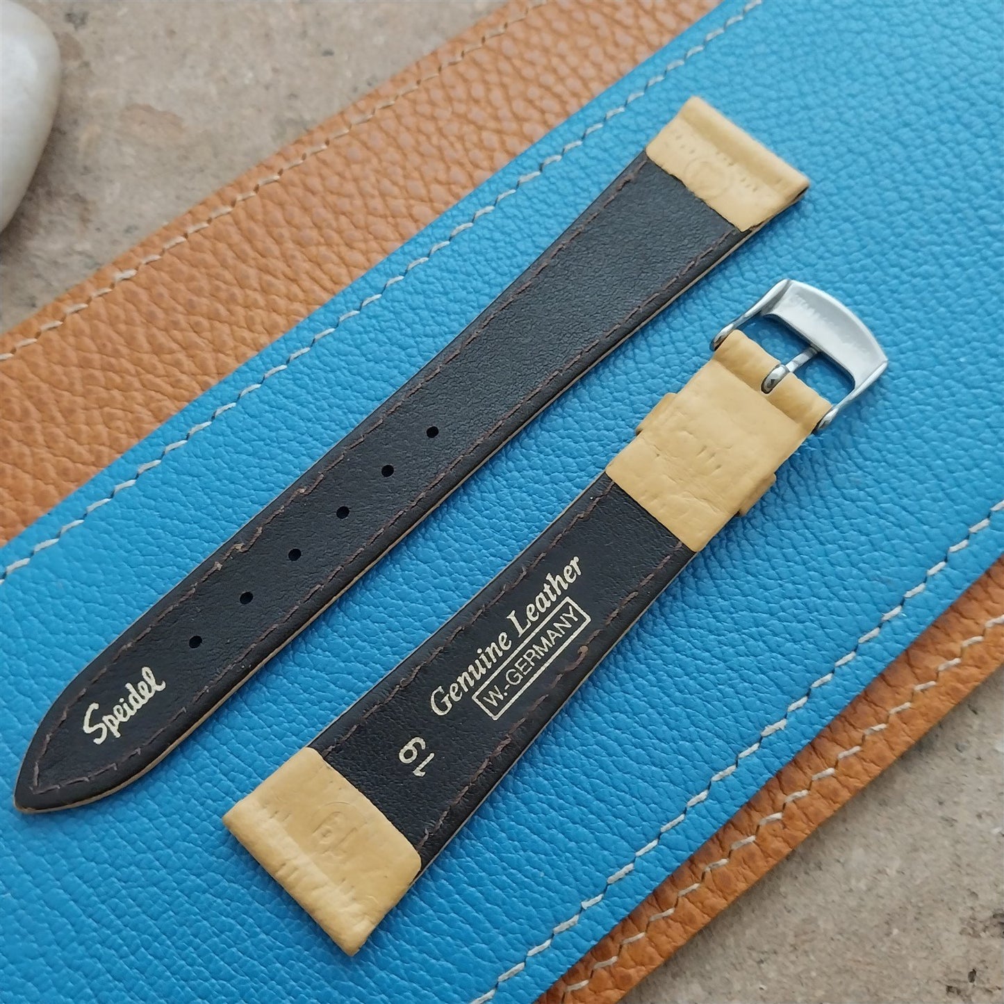 19mm Speidel Vintage German Pigskin Classic Tapered 19/14 Unused Watch Band