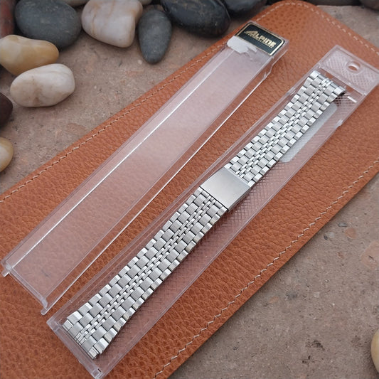 18mm Alpine Flared Stainless Steel Unused Deployment Watch Band