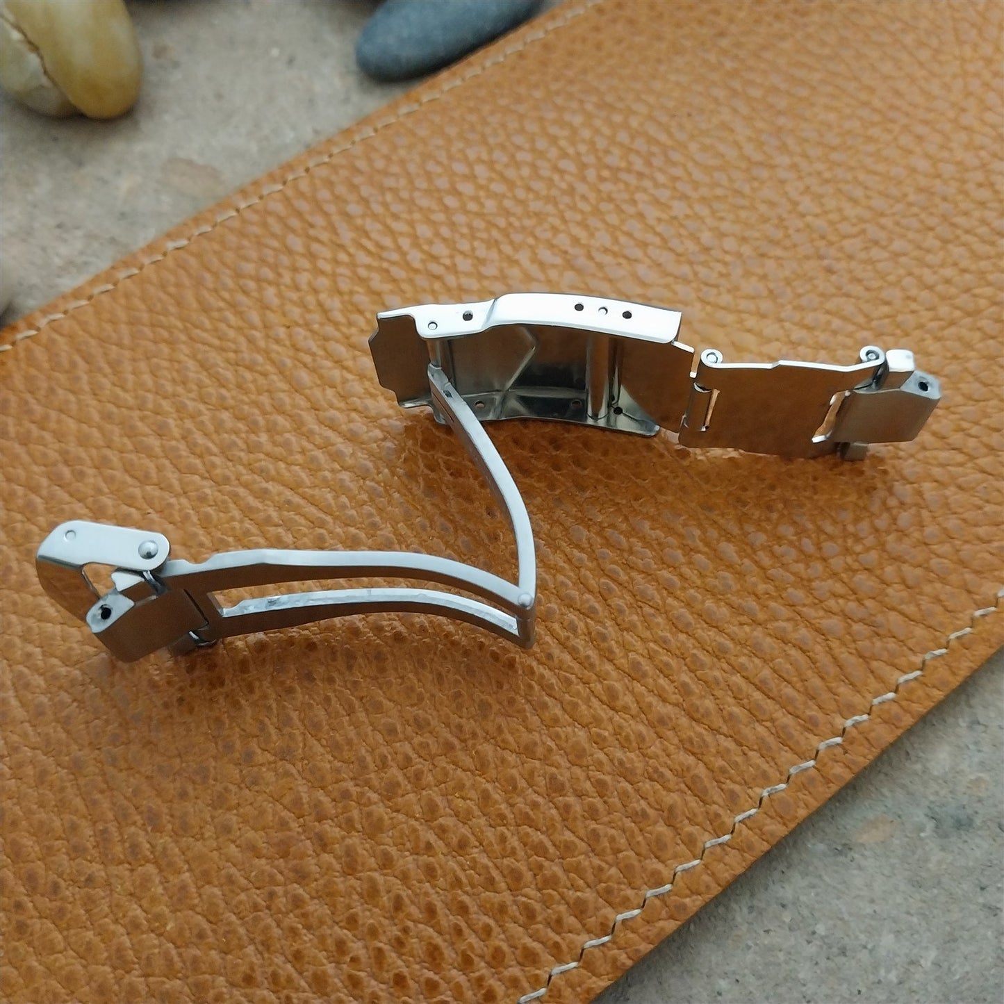 Mens Sector Stainless Steel Watch Band Deployant Diver Extension Buckle