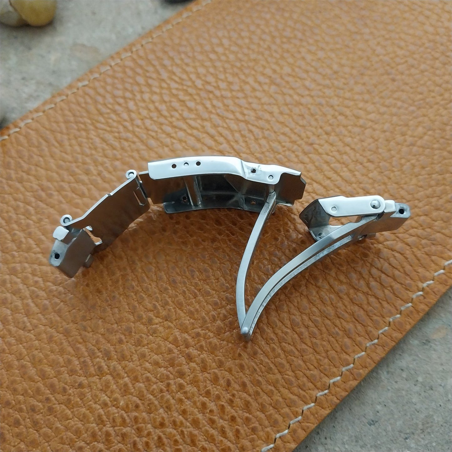 Mens Sector Stainless Steel Watch Band Deployant Diver Extension Buckle