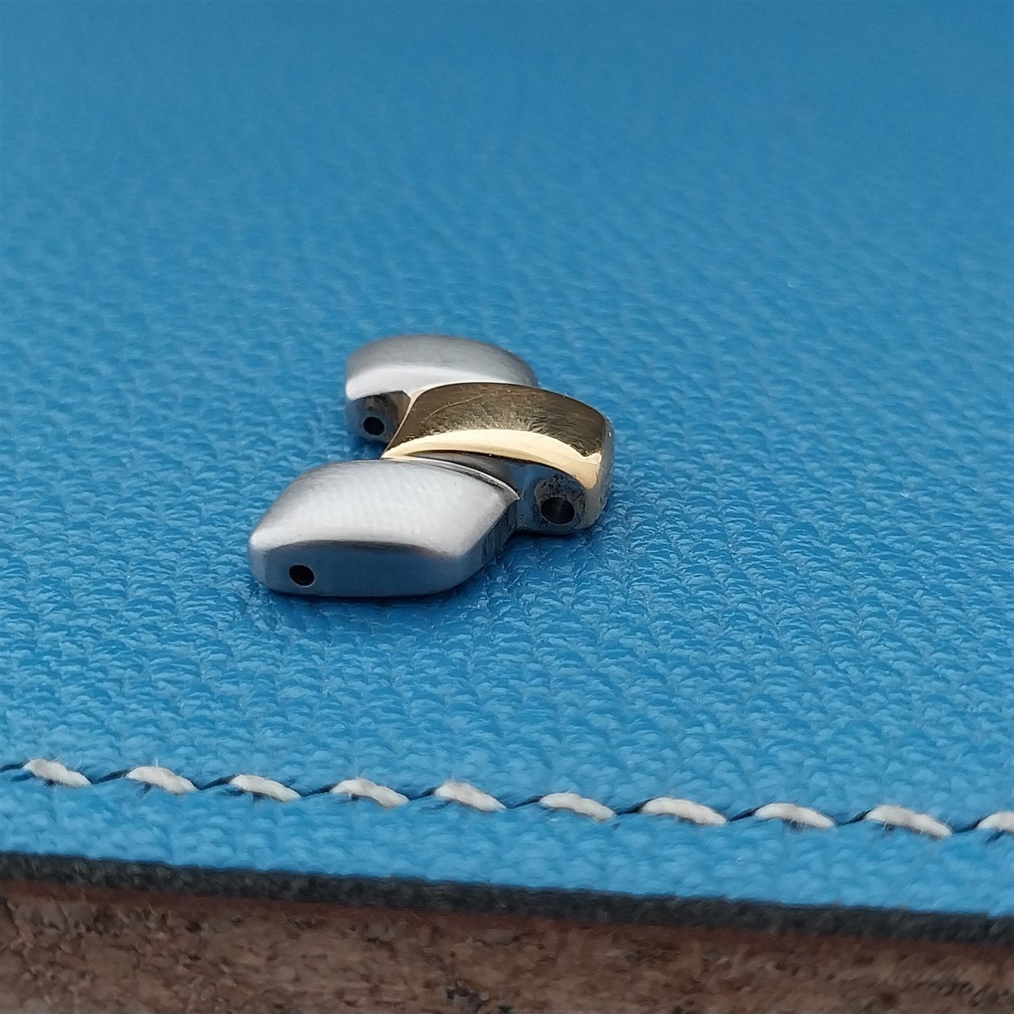 Mens Sector Brushed Stainless Steel & Gold-Tone Link Add Length to Watch Band