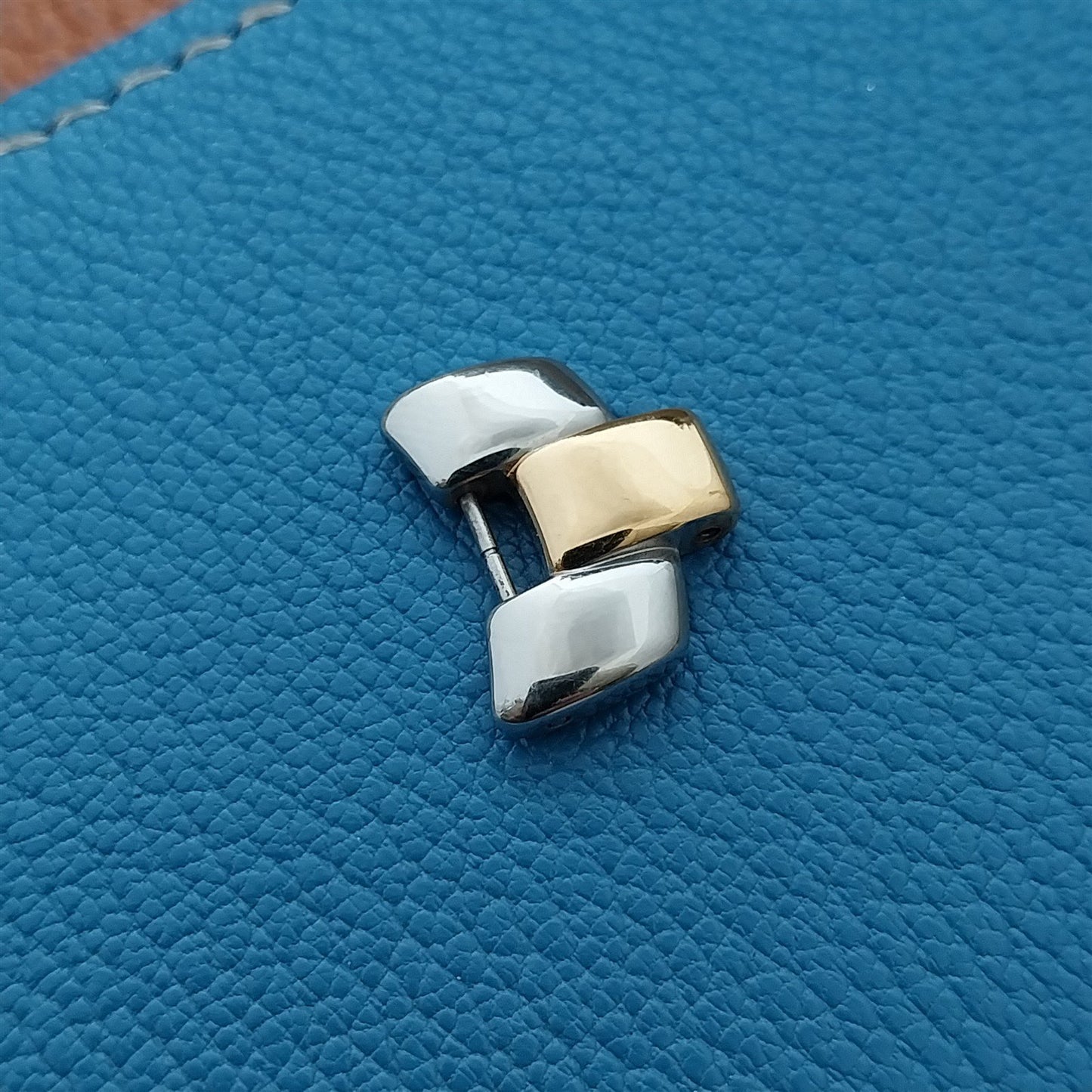 Mens Sector Polished Stainless Steel & Gold-Tone Link Add Length to Watch Band