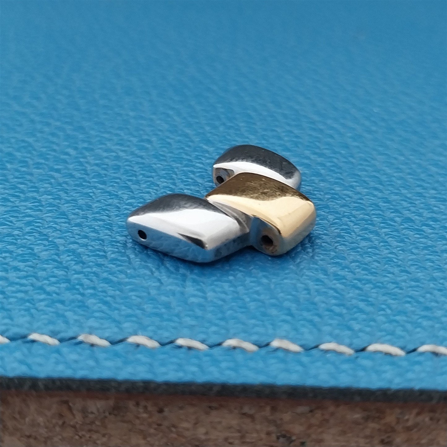 Mens Sector Polished Stainless Steel & Gold-Tone Link Add Length to Watch Band