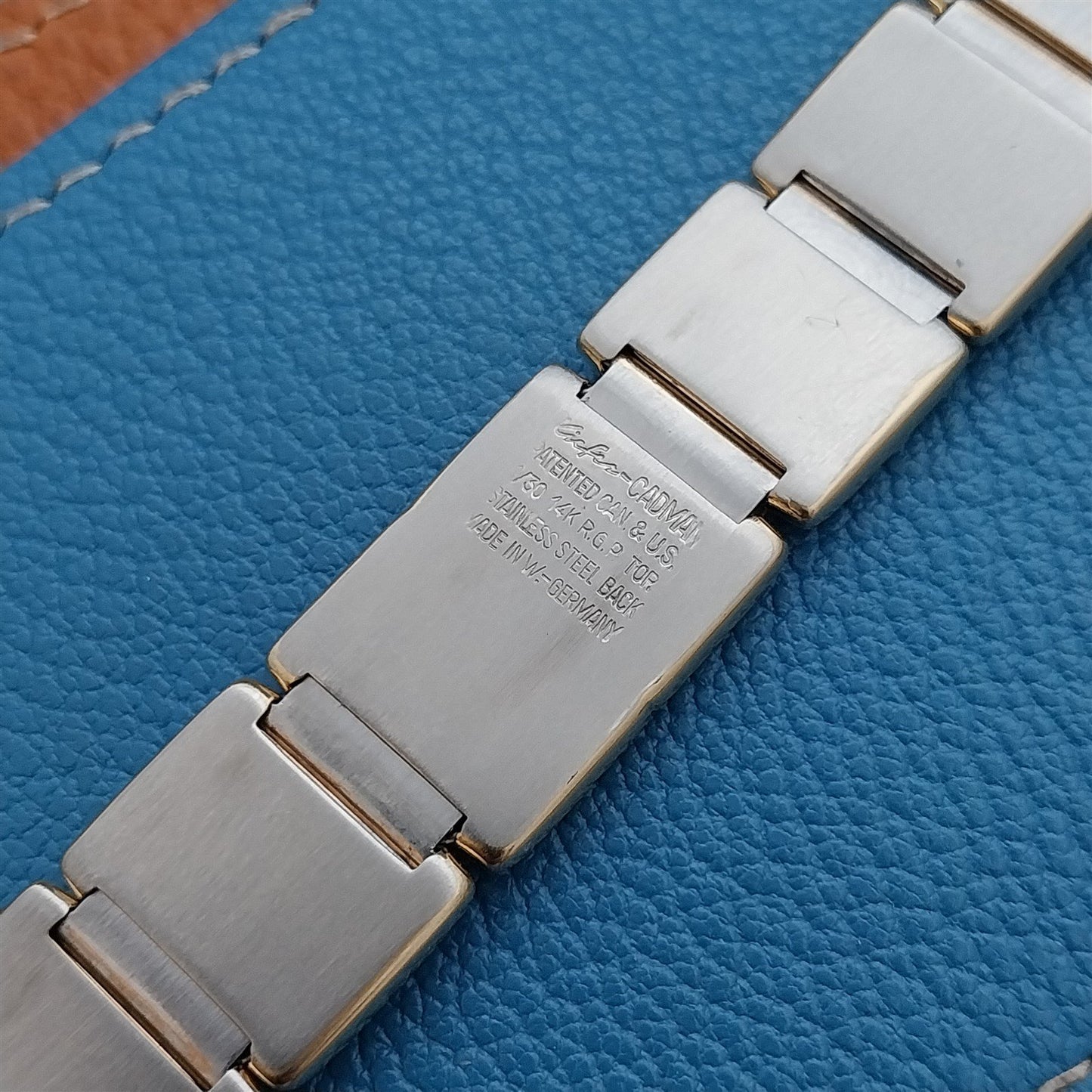 Vintage 20mm 19mm 16mm Yellow Gold RGP Kiefer-Cadman Unused 1960s Watch Band