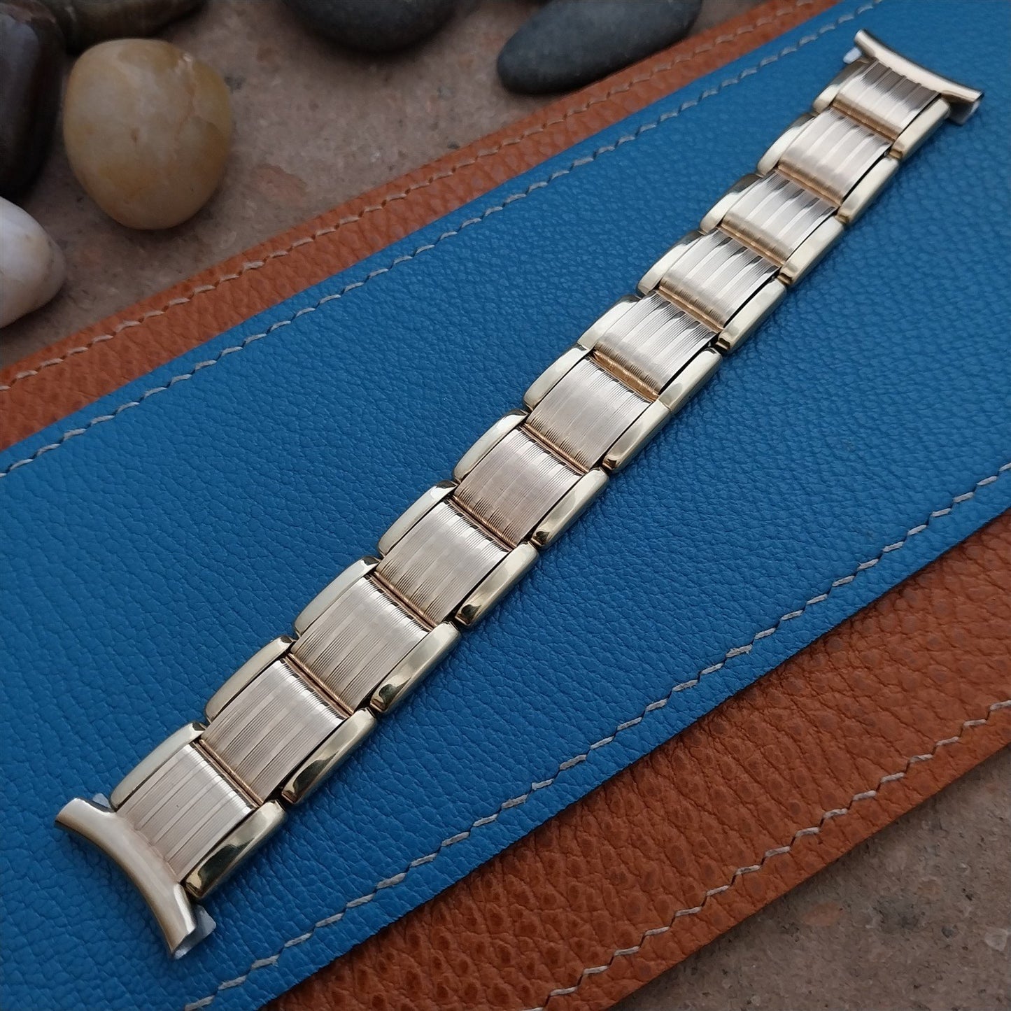 Vintage 20mm 19mm 16mm Yellow Gold RGP Kiefer-Cadman Unused 1960s Watch Band