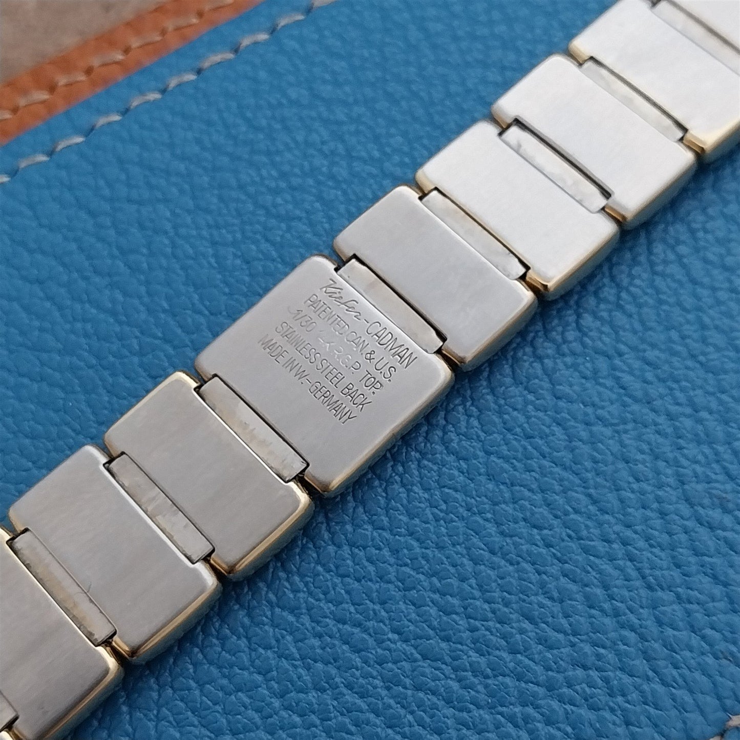 Vintage 20mm 19mm 17mm Yellow Gold RGP Kiefer-Cadman Unused 1960s Watch Band