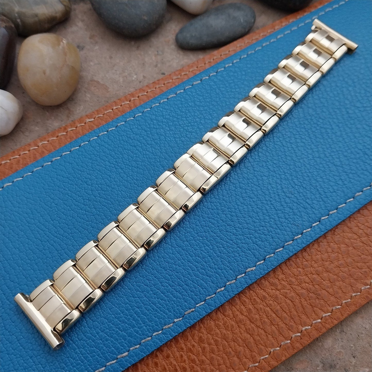 Vintage 20mm 19mm 17mm Yellow Gold RGP Kiefer-Cadman Unused 1960s Watch Band