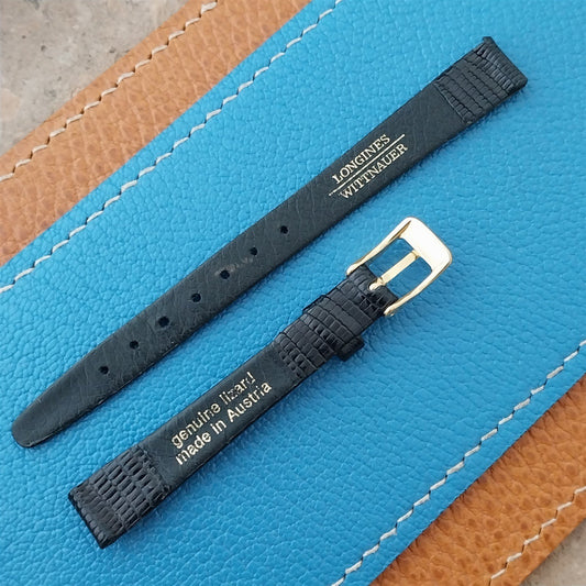 10mm Longines Lizard Tapered nos Unused Classic Womens Vintage Watch Strap
