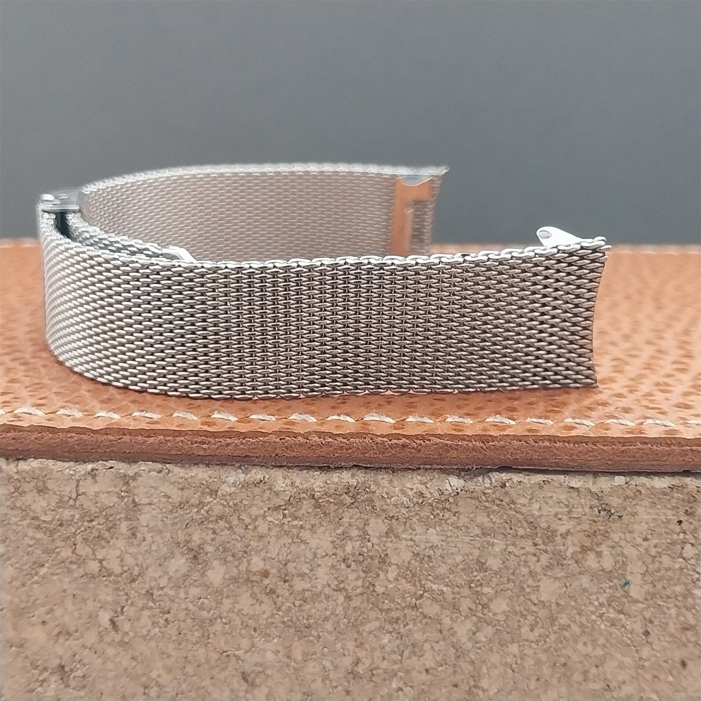 Vintage Stainless Steel Mesh Special Fit Made in England Mesh nos Watch Band