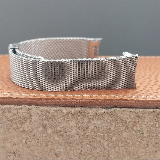 Vintage Stainless Steel Mesh Special Fit Made in England Mesh nos Watch Band