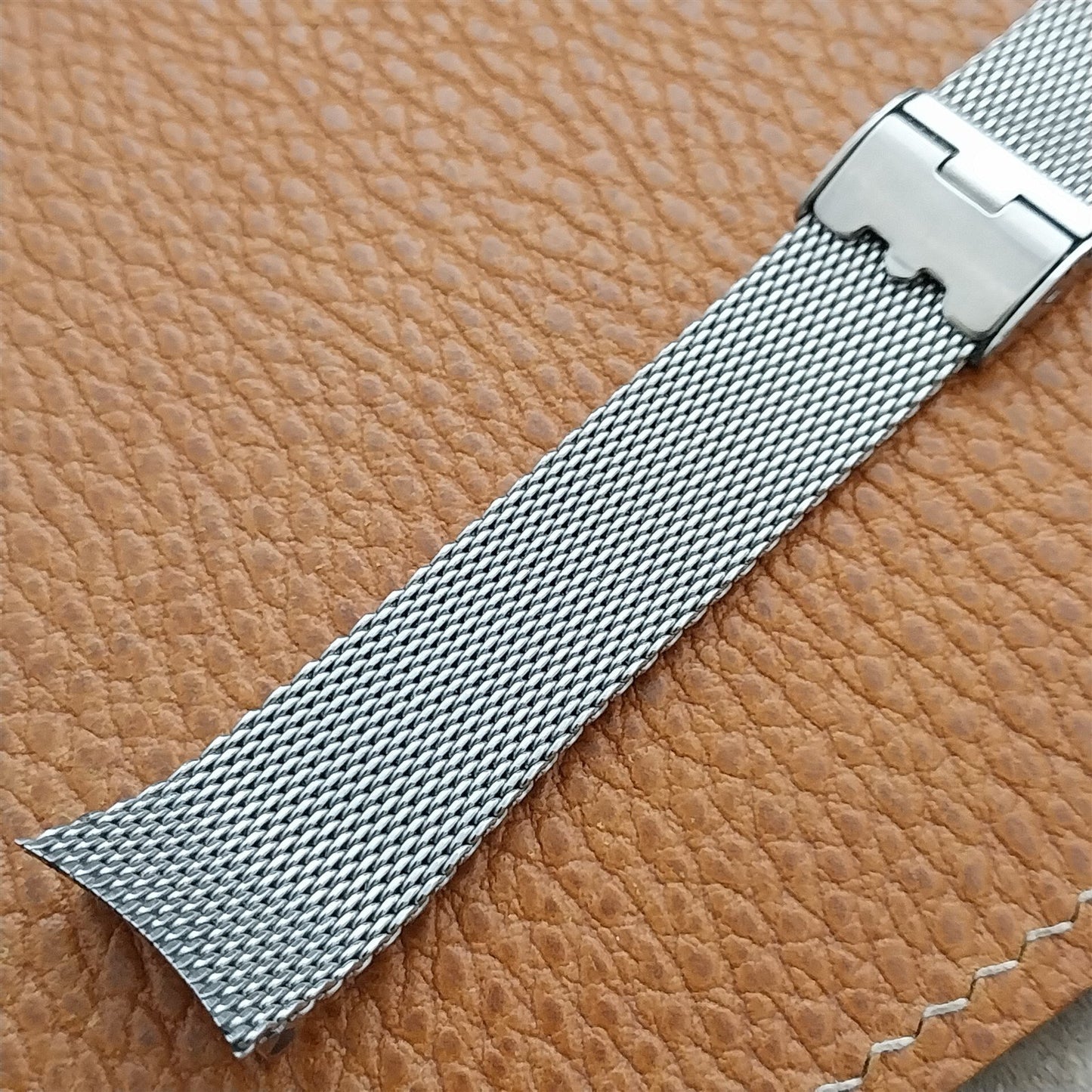 Vintage Stainless Steel Mesh Special Fit Made in England Mesh nos Watch Band