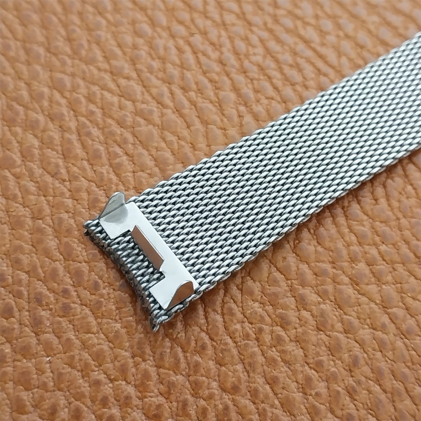 Vintage Stainless Steel Mesh Special Fit Made in England Mesh nos Watch Band