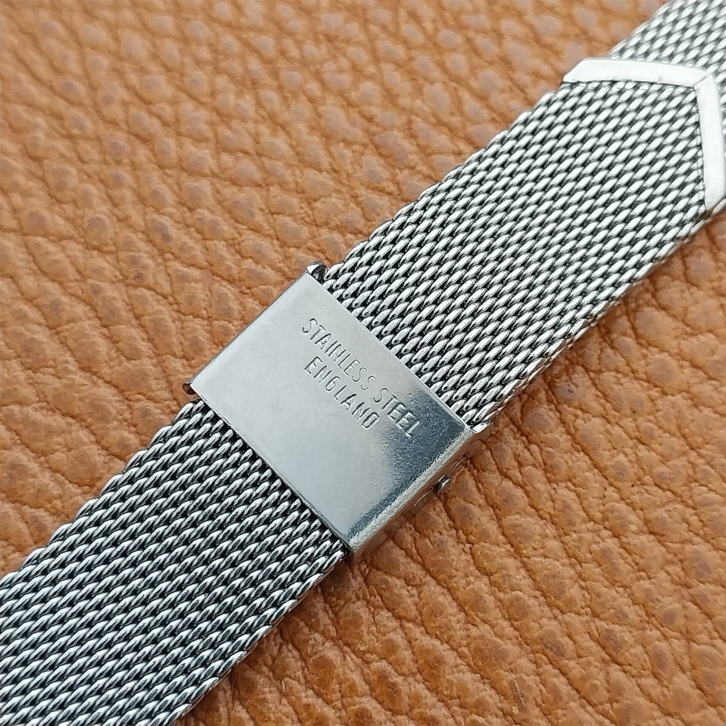 Vintage Stainless Steel Mesh Special Fit Made in England Mesh nos Watch Band