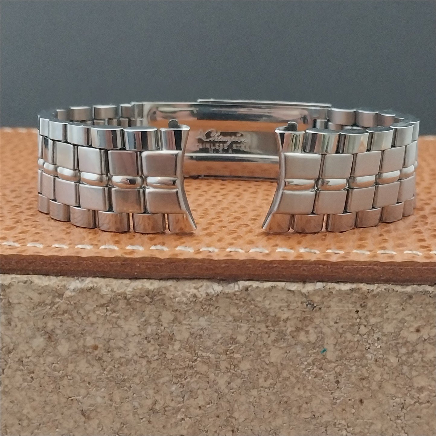 Vintage 1971 JB Champion Stainless Steel 17.2mm Unused Classic Watch Band